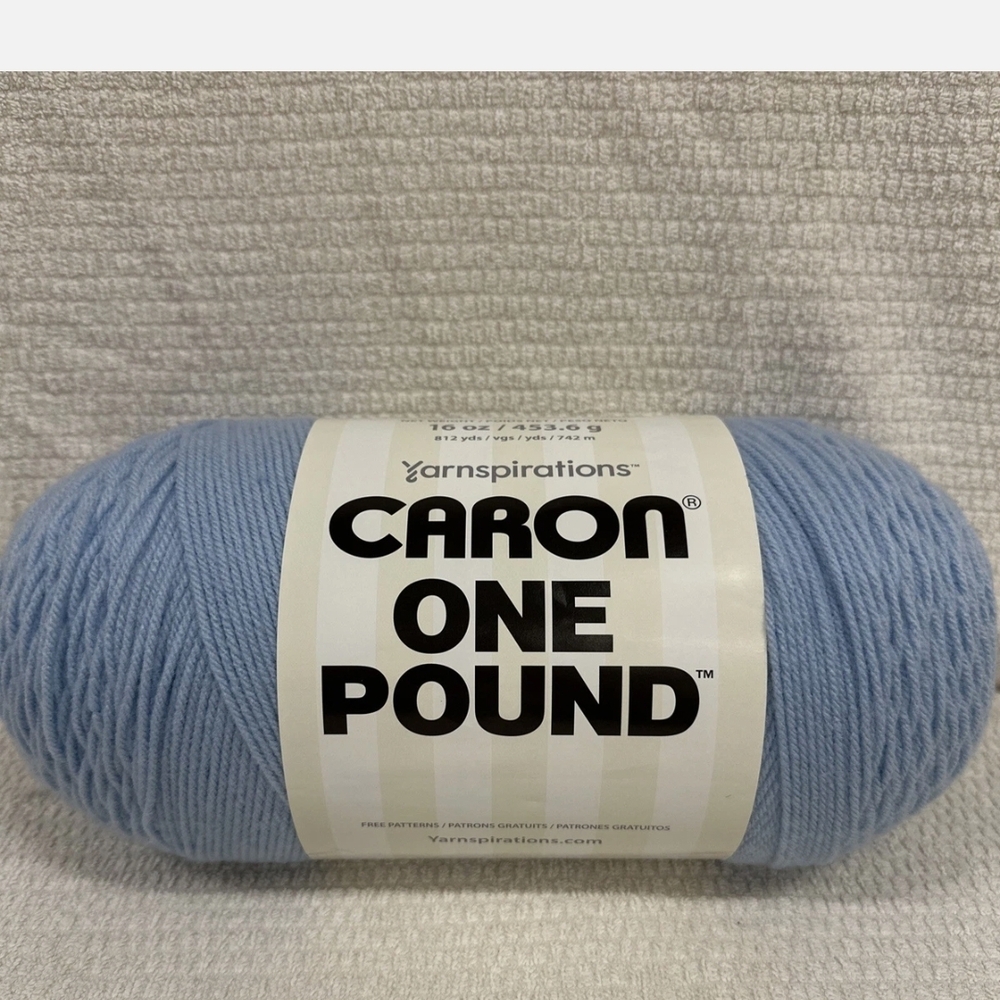Caron One Pound Yarn in Soft Blue